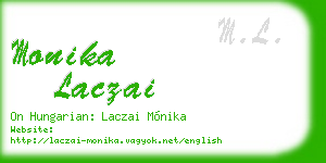 monika laczai business card